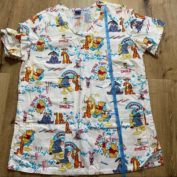 Disney Winnie the Pooh & Friends Dental Hygienist Scrub Top - Picture 9 of 11